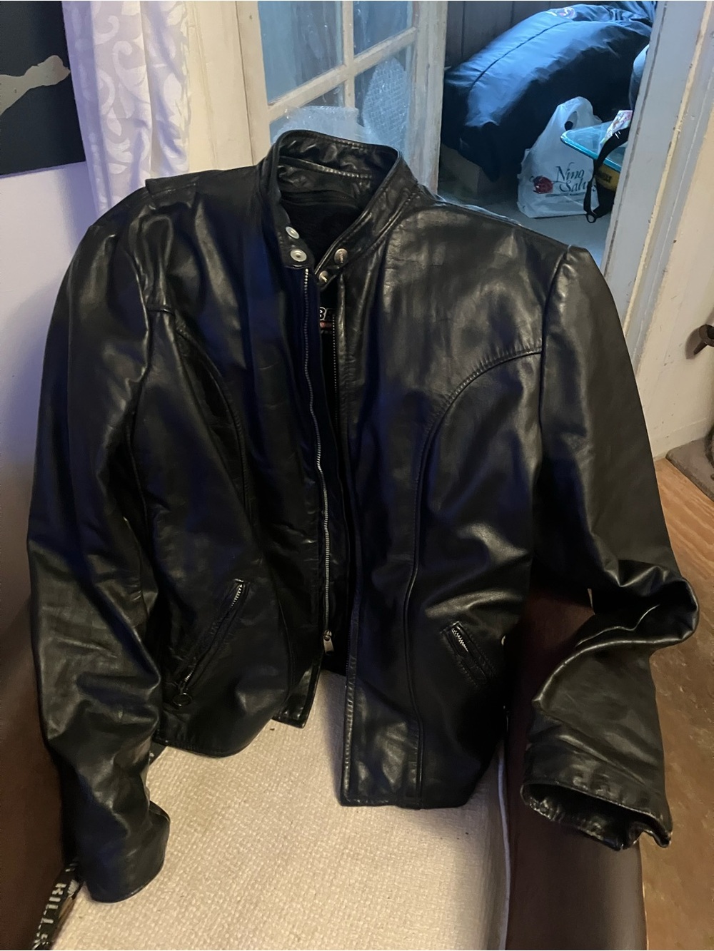 Brooks Black Men's Leather Performance Jacket